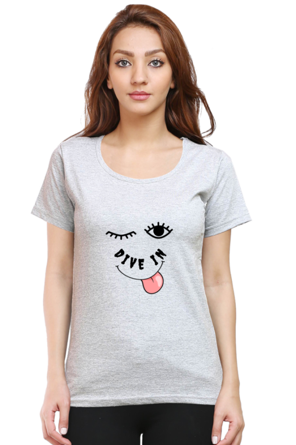 Dive in Woman Half Sleeve T-shirt - Image 3