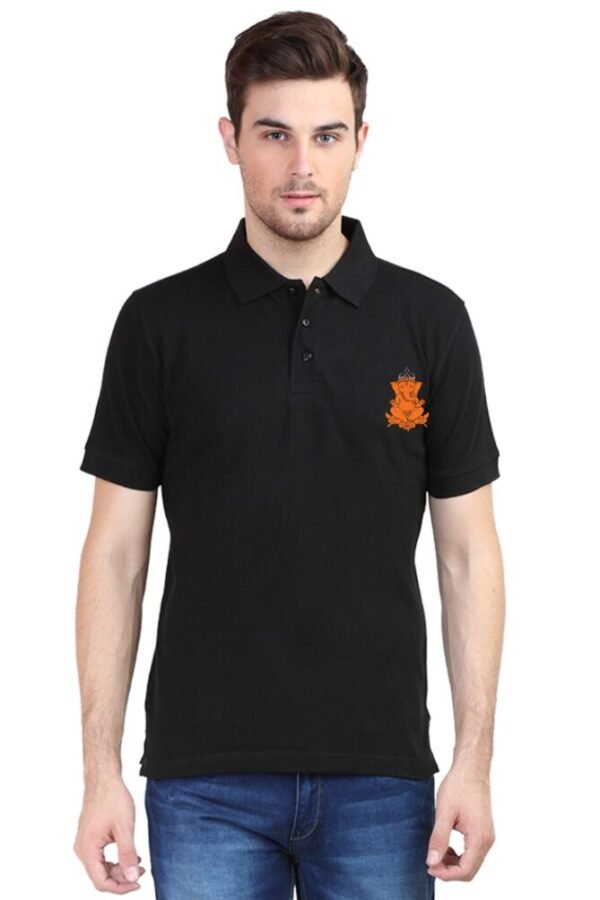 Ganesha Icon Collar Polo T-shirt - Image 16