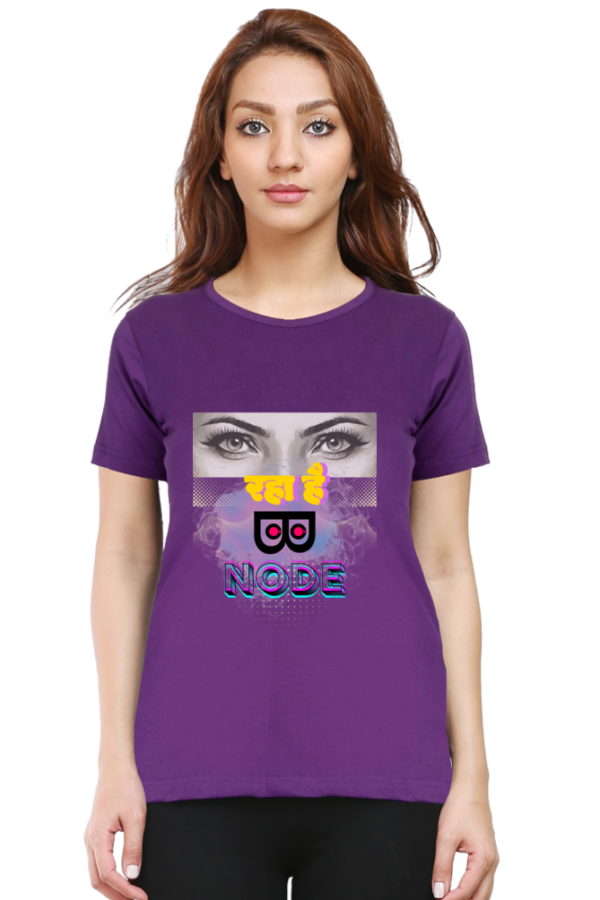 Dekh Raha hai Binod Satire Woman T-shirt - Image 6