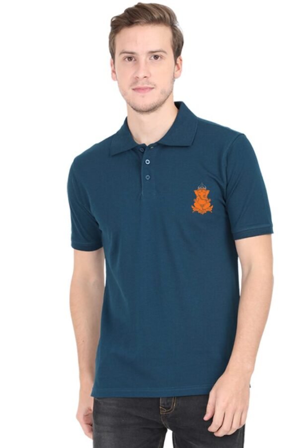 Ganesha Icon Collar Polo T-shirt - Image 4