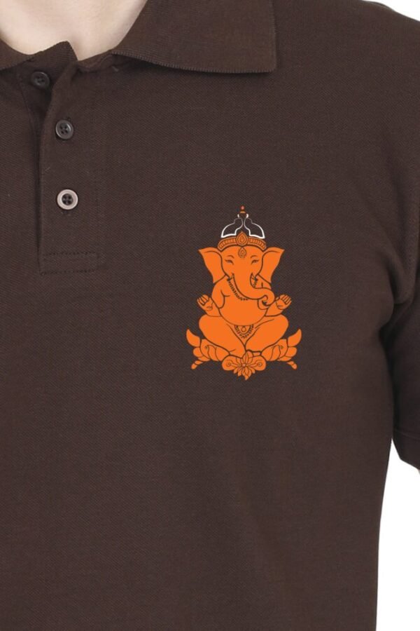 Ganesha Icon Collar Polo T-shirt - Image 7