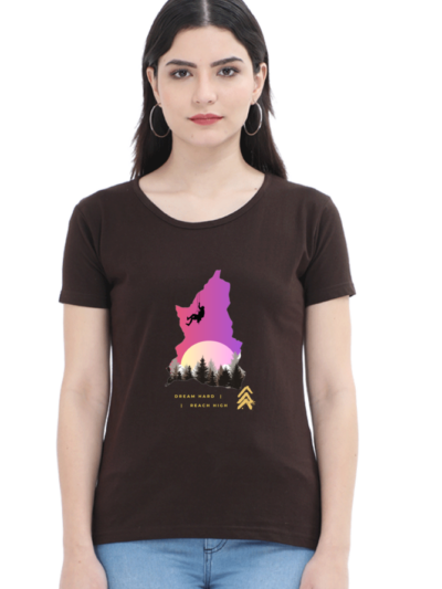 Dream Hard Reach High Woman Half Sleeve T-shirt