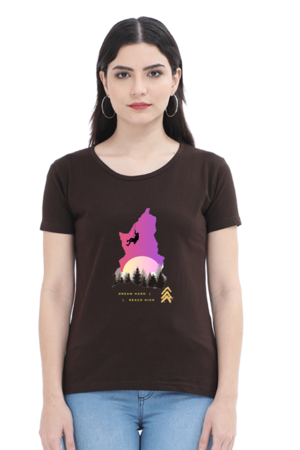 Dream Hard Reach High Woman Half Sleeve T-shirt