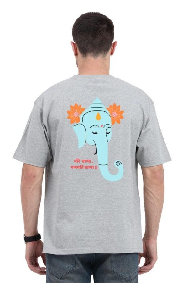 Ganpati Bappa Oversize Half Sleeve T-shirt - Image 5