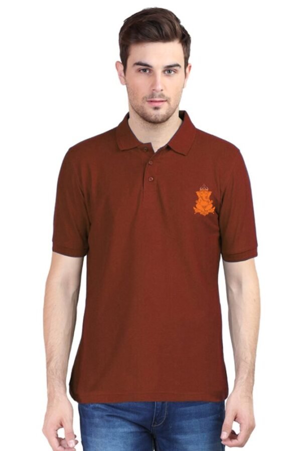 Ganesha Icon Collar Polo T-shirt - Image 2