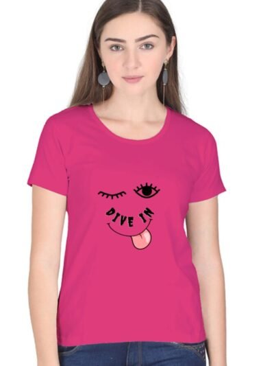 Dive in Woman Half Sleeve T-shirt