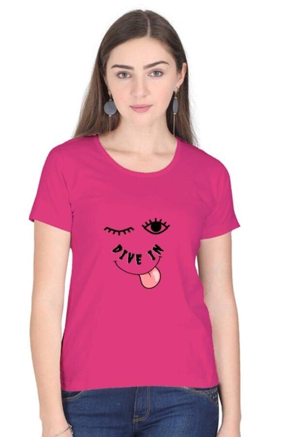 Dive in Woman Half Sleeve T-shirt