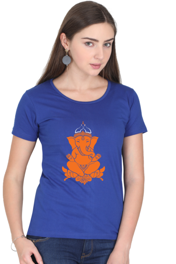 Gaj Kesari Women Half Sleeve T-shirt - Image 4