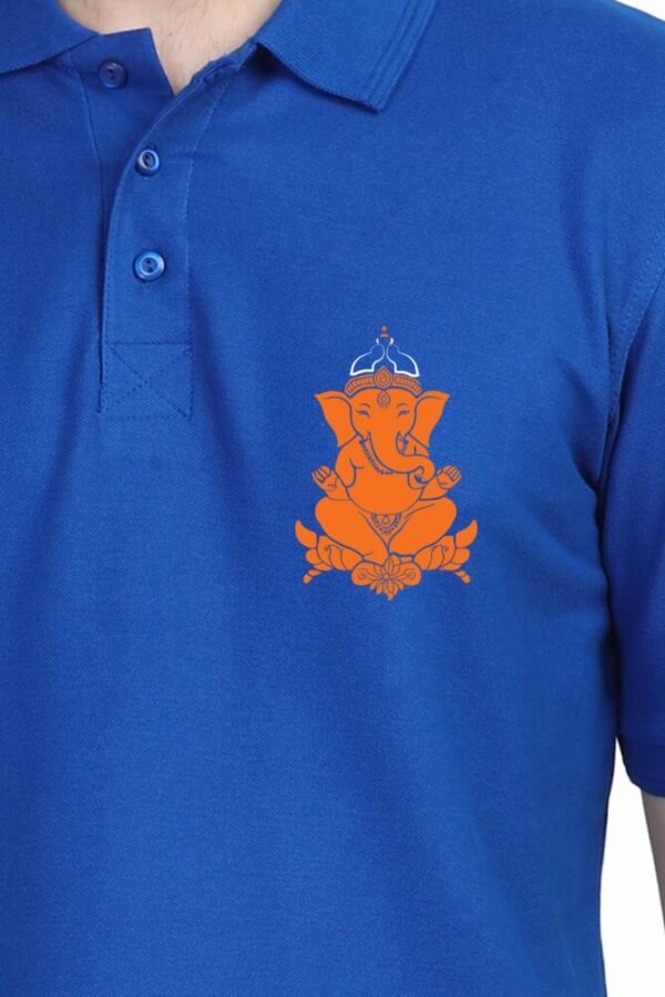 Ganesha Icon Collar Polo T-shirt - Image 13