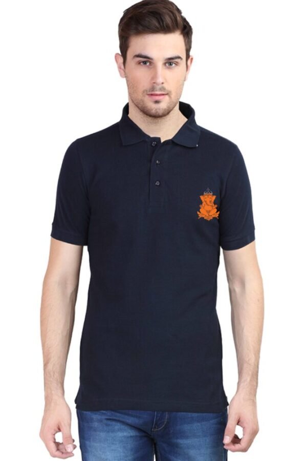 Ganesha Icon Collar Polo T-shirt - Image 14