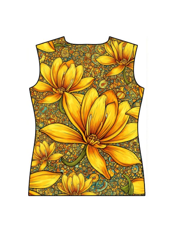 Lily Yellow Women's AOP T-shirt - Image 4