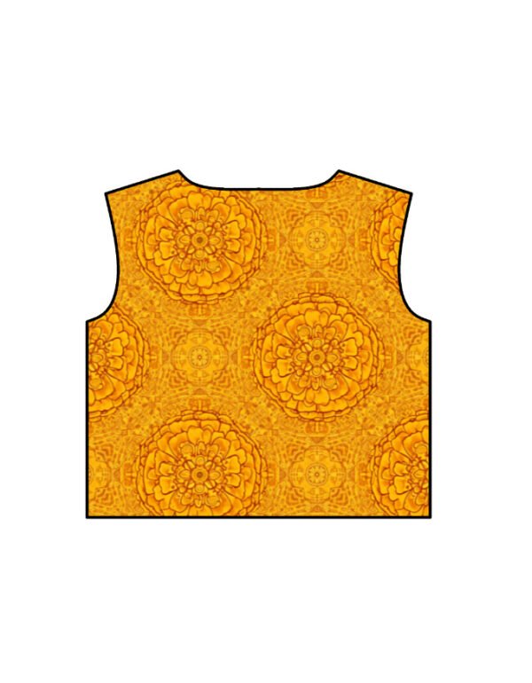 Marigold Women AOP Crop Top - Image 4