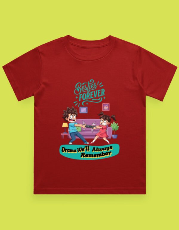Besties Forever Kids tshirt red