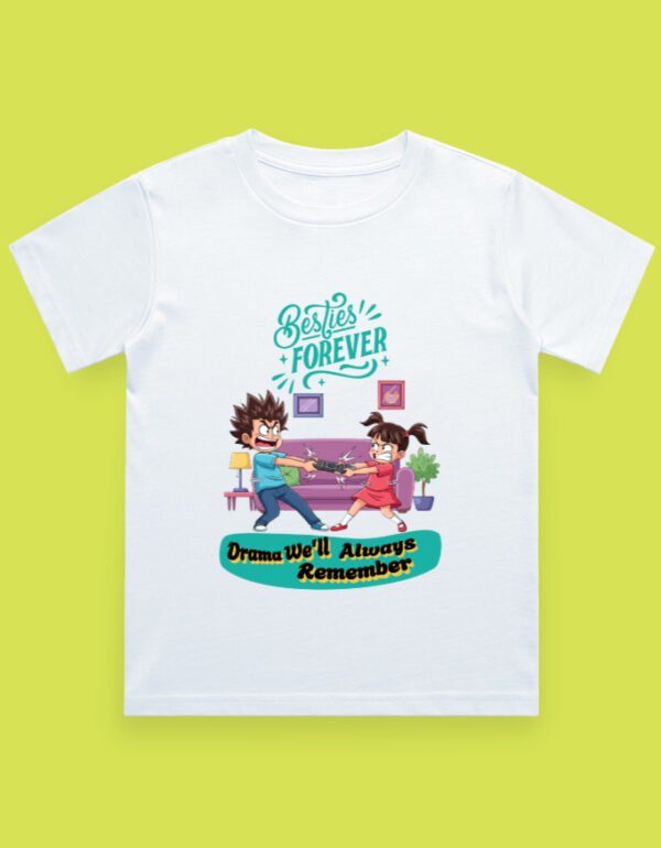 Besties Forever Kids tshirt white