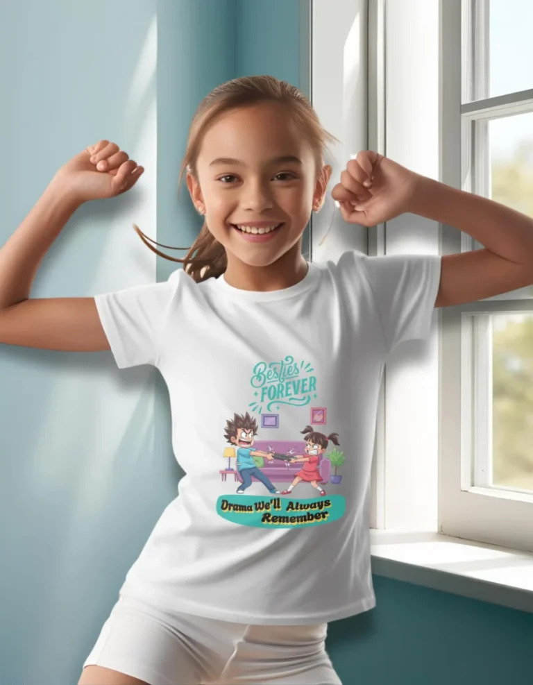 Besties Forever Unisex Kids Crew Neck T-Shirt