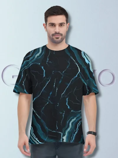 Blue Turquoise onyx AOP