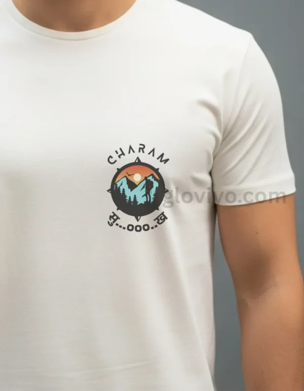 Travel Charam Sukh Unisex Classic T-Shirt - Image 2