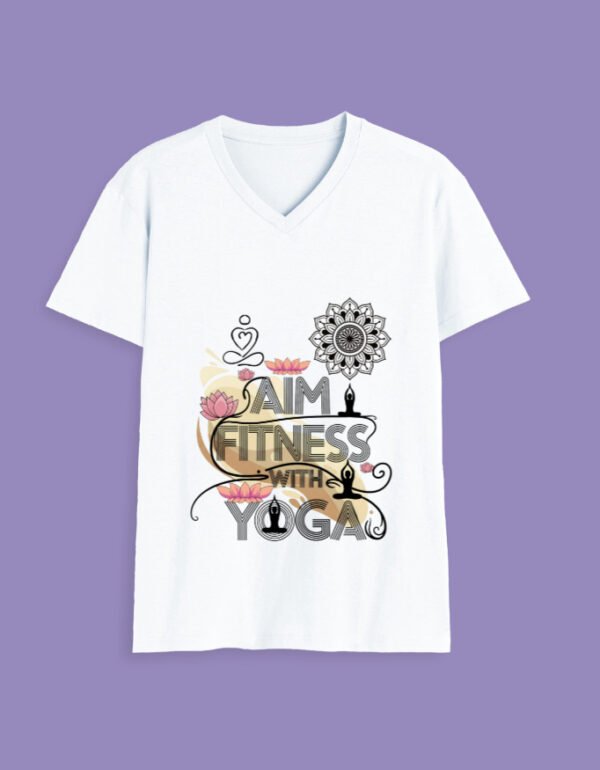 Aim Fitness Yoga Vneck Tees.