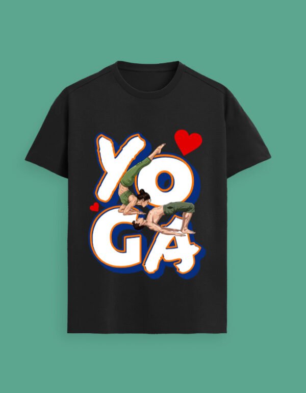 Black Yoga Lover Tshirt
