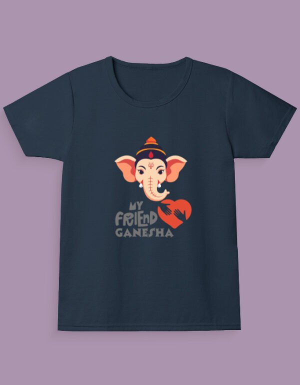 My friend ganesha Girl navy blue
