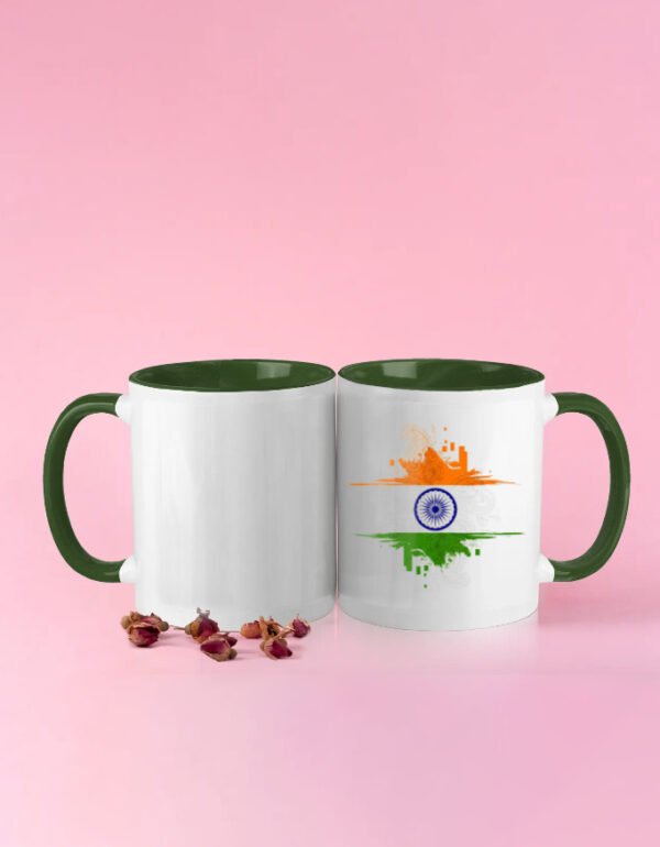 India Digi design mug green