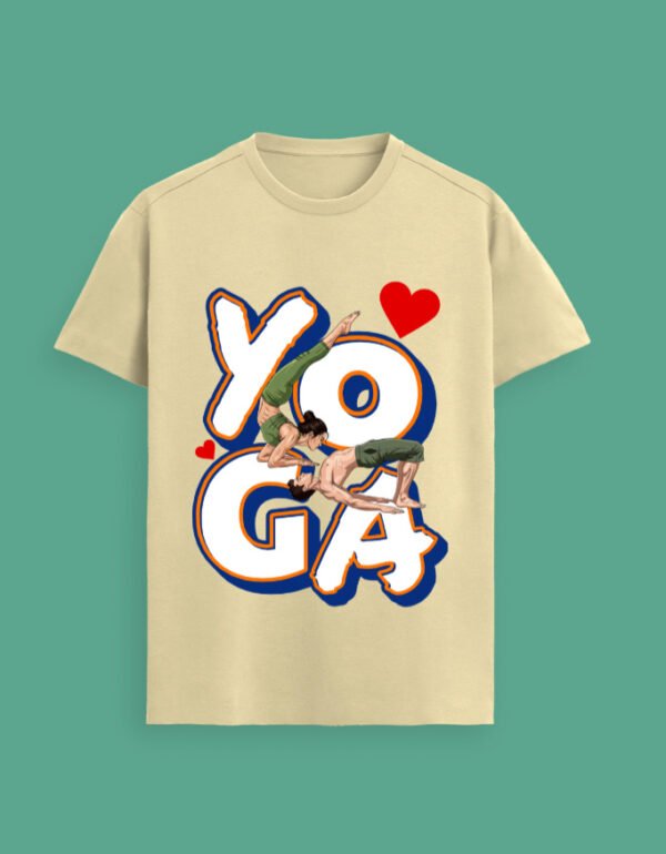 Beige Yoga Lover Tshirt