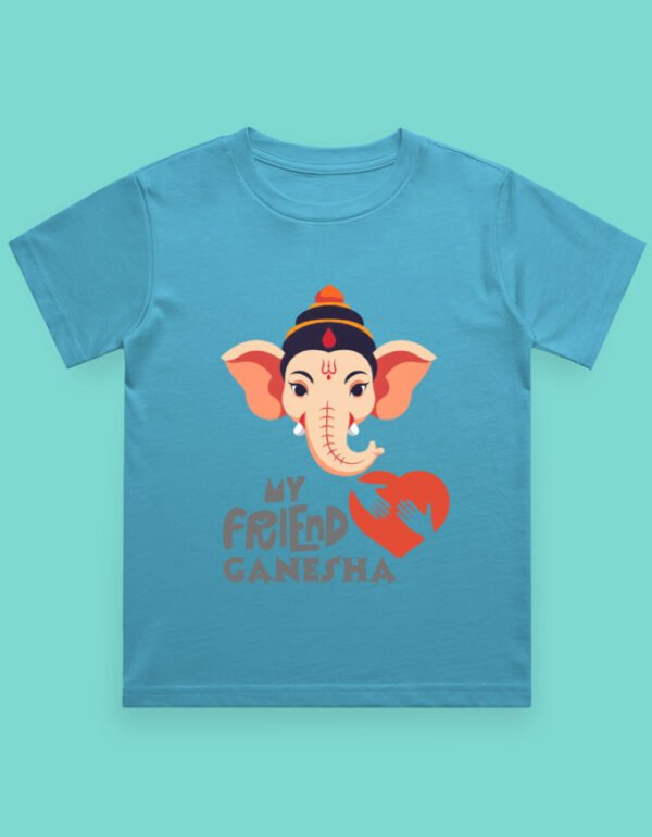 my friend ganesha boy sky blue