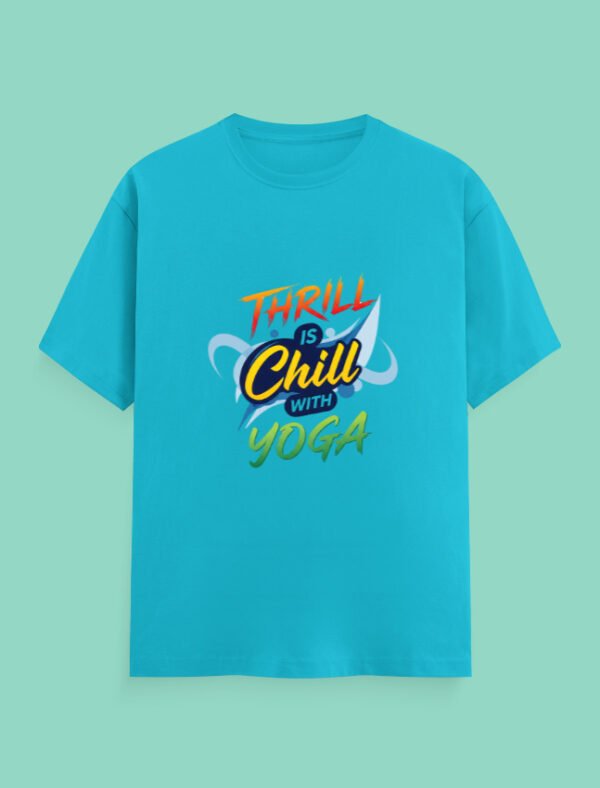 Thrill is chill unisex Classic T-shirt Sky Blue