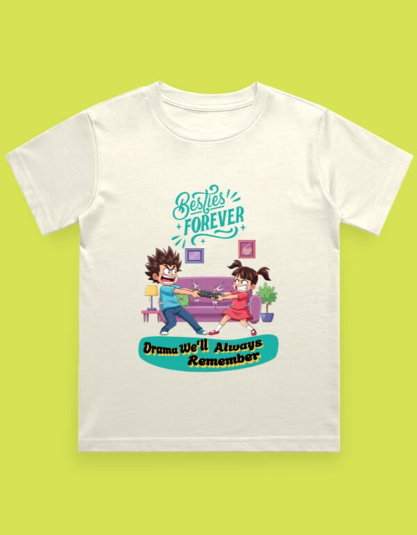 Besties Forever Kids tshirt off white