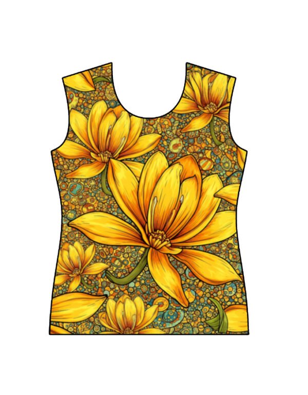 Lily Yellow Women's AOP T-shirt - Image 3