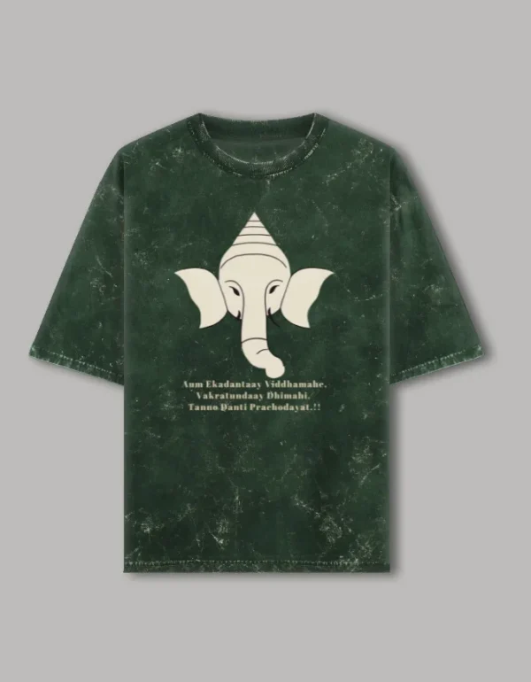 Ganpati Acid Wash Bottle Green