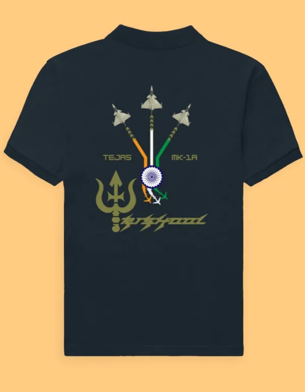 IAF Trishool Back Navy Blue