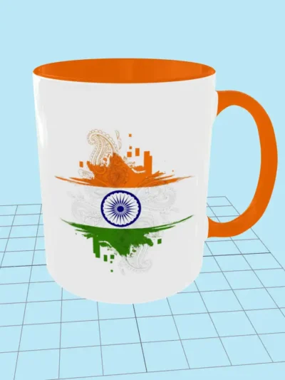 India Digi Mug Orange