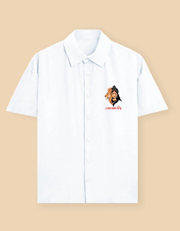 jay mata di garba shirt white