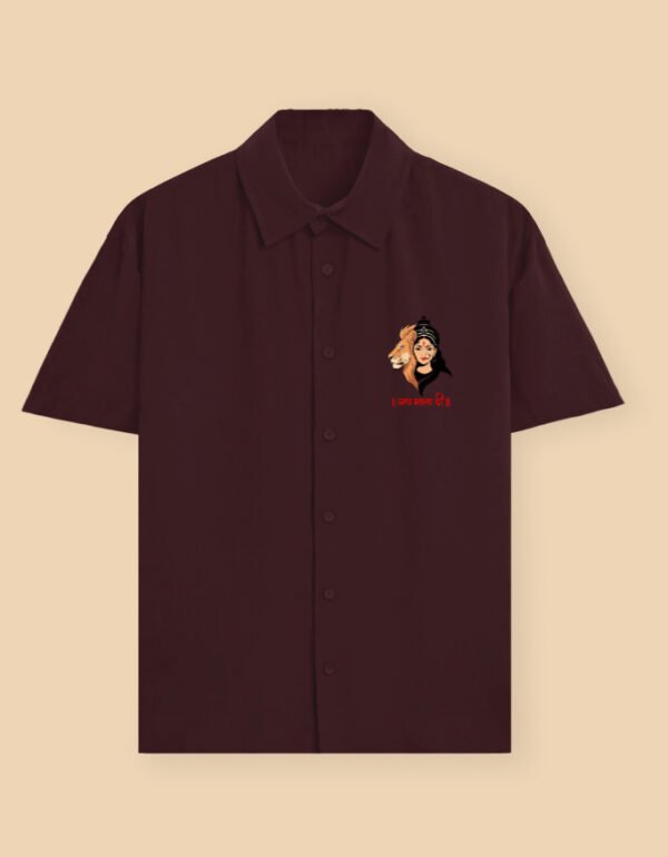 jay mata di garba shirt maroon