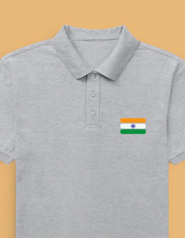 Embr India Flag polo grey