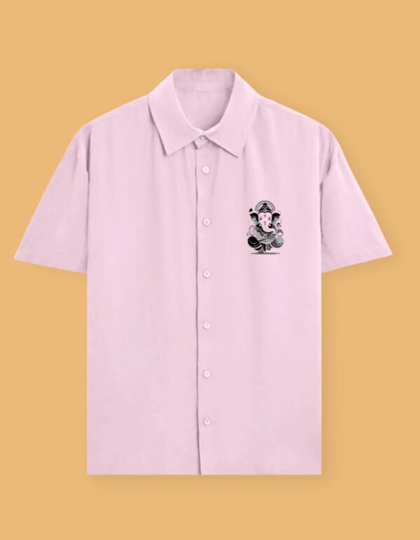 Monochrome ganesha Baby Pink