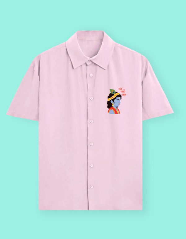 dharmo rakshati shirt baby pink