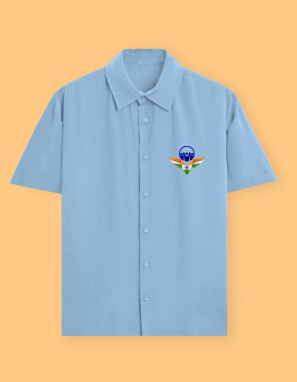 baby blue united india shirt