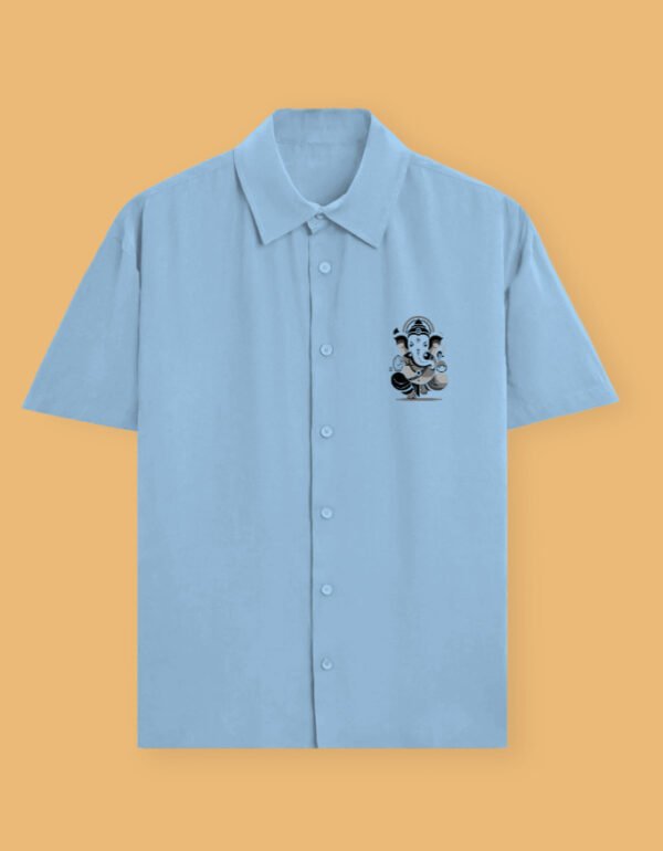 Monochrome ganesha baby blue
