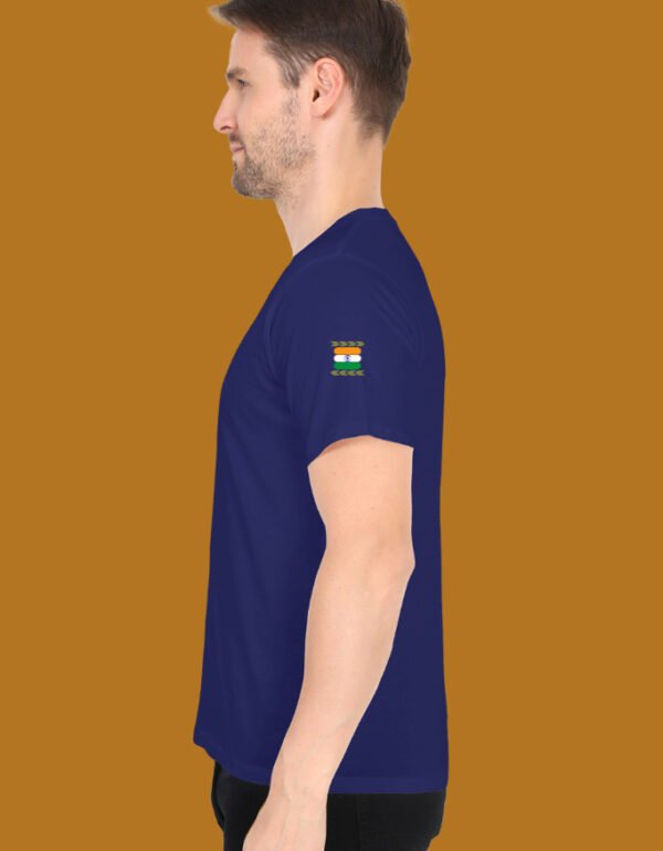 IAF Trishool vneck left Side Royal Blue