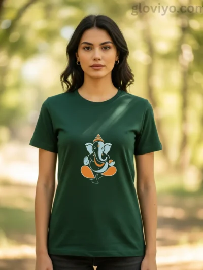 Minimal Ganpati Bottle Green