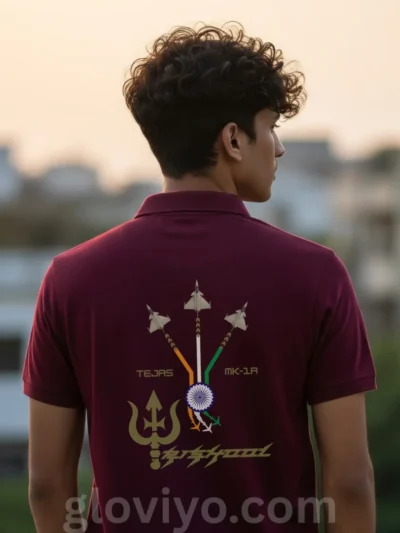 Polo Maroon Back