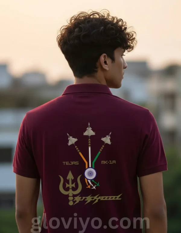 Polo Maroon Back