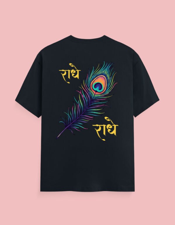 Radhe Radhe Feather Navy Blue