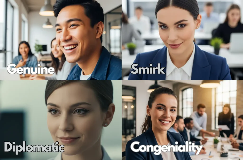 Recognizing Different Types of Smiles in the Workplace