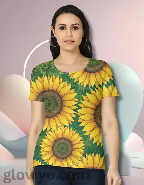 Sunflower Punch Woman AOP T-shirt