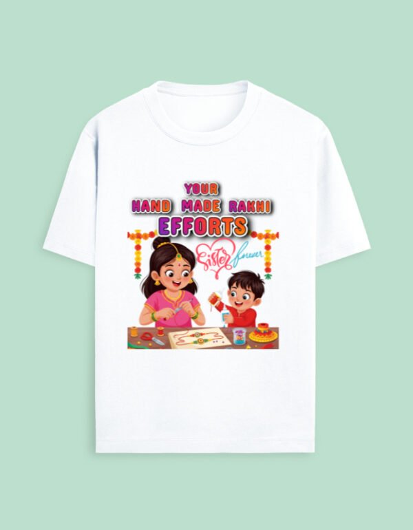 handmade rakhi front white