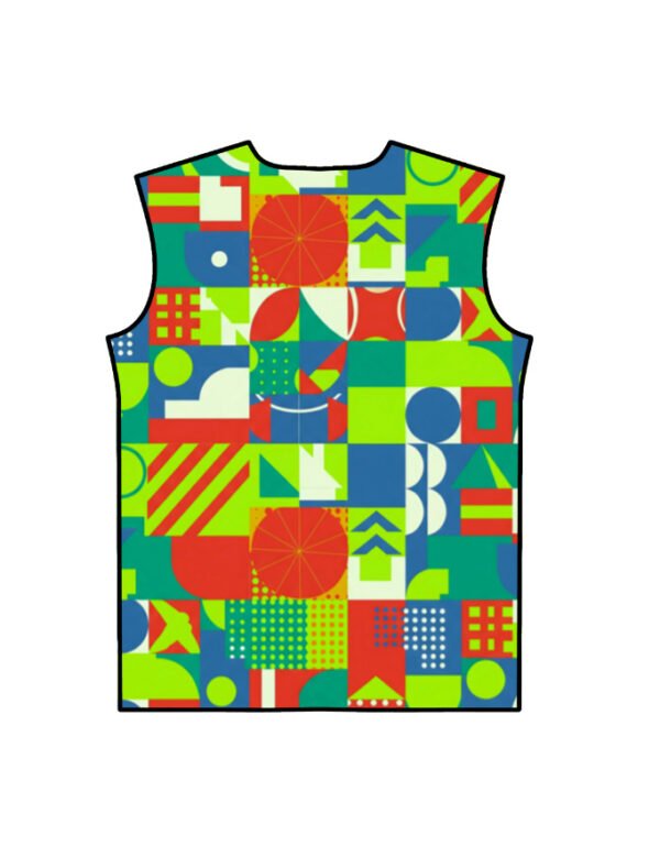 Geophy Green AOP T-Shirt - Image 6