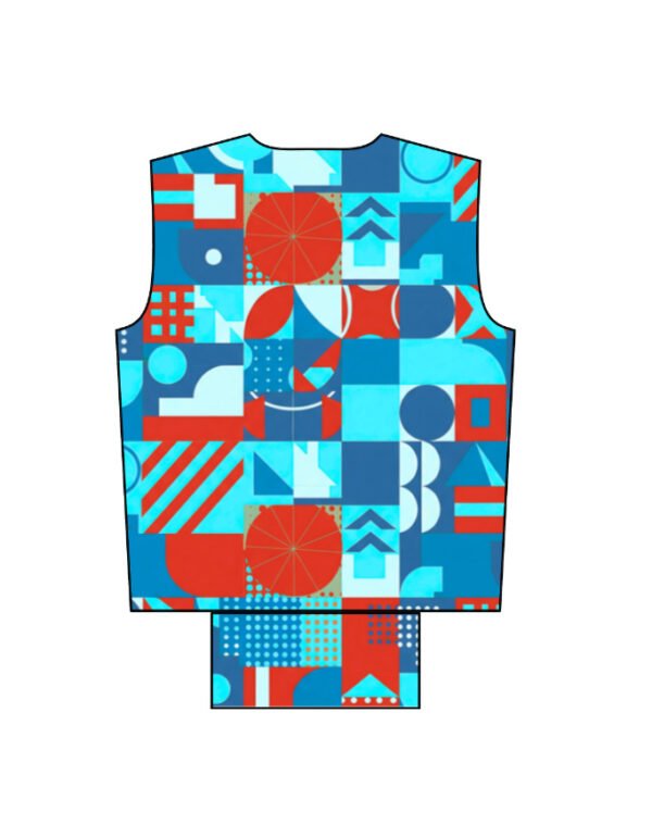 Geophy Sky Blue Unisex AOP Bomber Jacket - Image 5